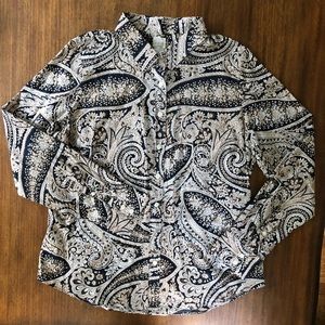 J. Crew Paisley Button Down